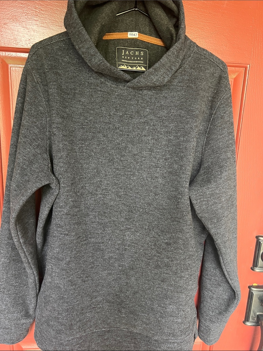 Jachs New York Charcoal Crewneck Hooded Sweater